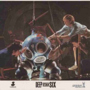 DEEP STAR SIX, 1989, mini lobby cards, Taurean Blacque, Miguel Ferer