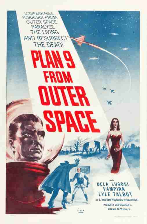 PLAN 9 FROM OUTER SPACE, 1958, REPRINT, Bela Lugosi