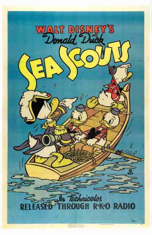 SEA SCOUTS, 1939, REPRINT, Donald Duck animation