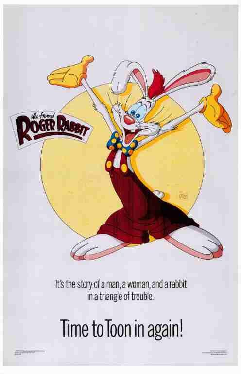 WHO FRAMED ROGER RABBIT, 1988, REPRINT, Bob Hoskins