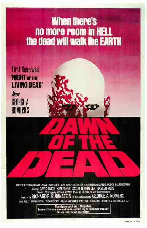 DAWN OF THE DEAD, 1979, REPRINT, David Emge