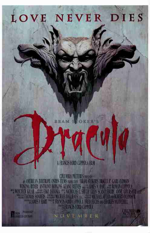 DRACULA, 1992, REPRINT, Gary Oldman, Keanu Reeves