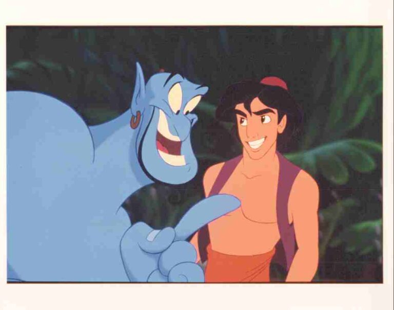 ALADDIN, 1992, color photographs, Walt Disney animation