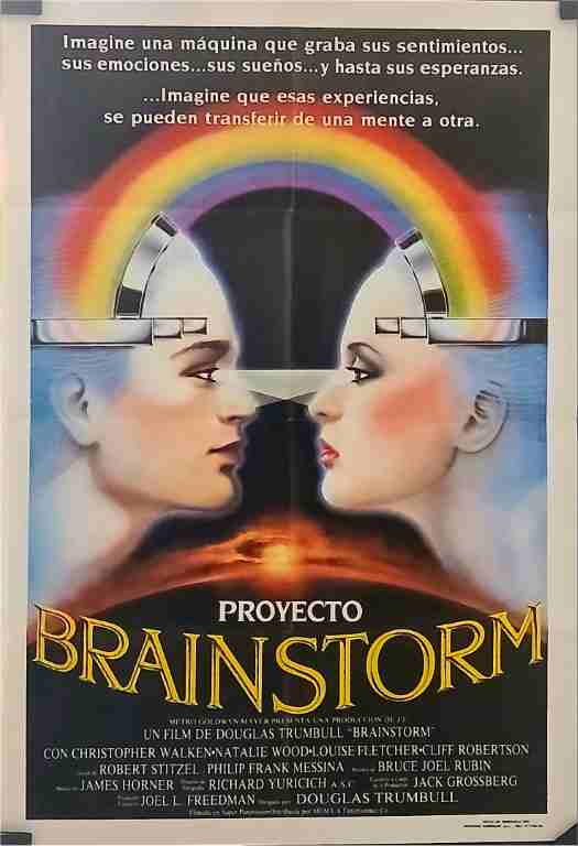BRAINSTORM, 1983, Venezuelan one sheet, Christopher Walken, Natalie Wood