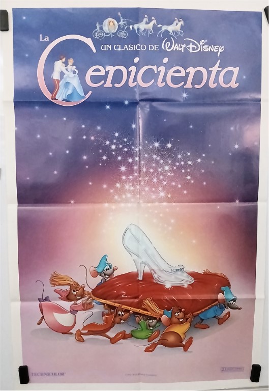 CINDERELLA, 1950, Spanish one sheet, Walt Disney animation