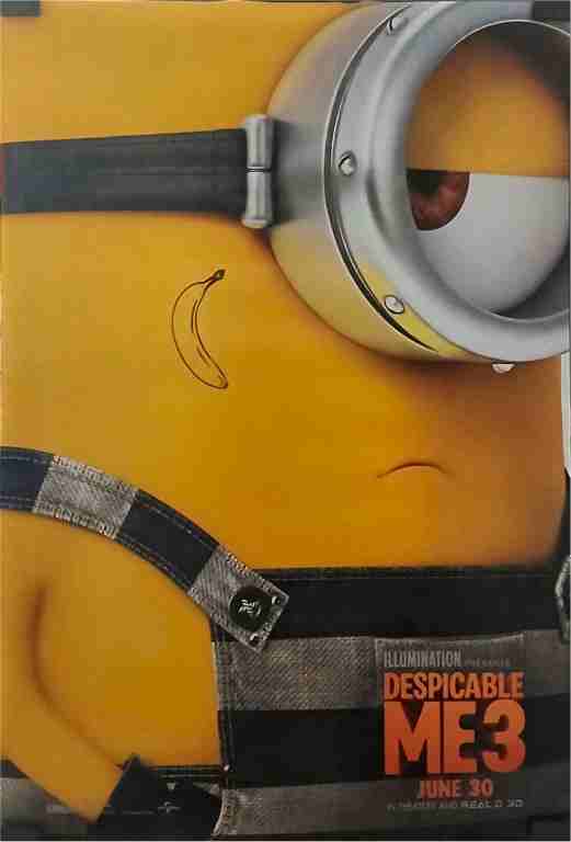 DESPICABLE ME 3, 2017, one sheet adv., Universal animation