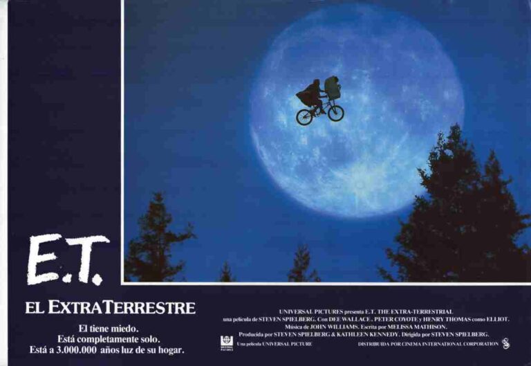 E.T. THE EXTRA TERRESTRIAL, 1982, Spanish lobby cards, Henry Thomas, Drew Barrymore
