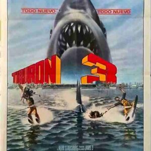 JAWS 3, 1982, Venezuelan one sheet, Dennis Quaid, Lea Thompson