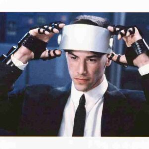 JOHNNY MNEMONIC, 1995, color photographs, Keanu Reeves