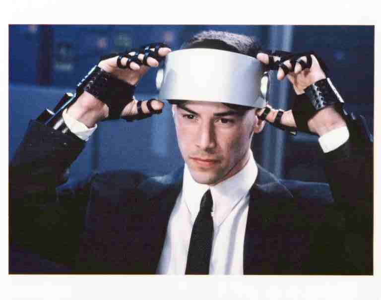 JOHNNY MNEMONIC, 1995, color photographs, Keanu Reeves