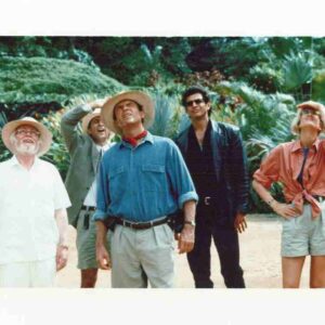JURASSIC PARK, 1993, color photographs, Sam Neill, Lara Dern
