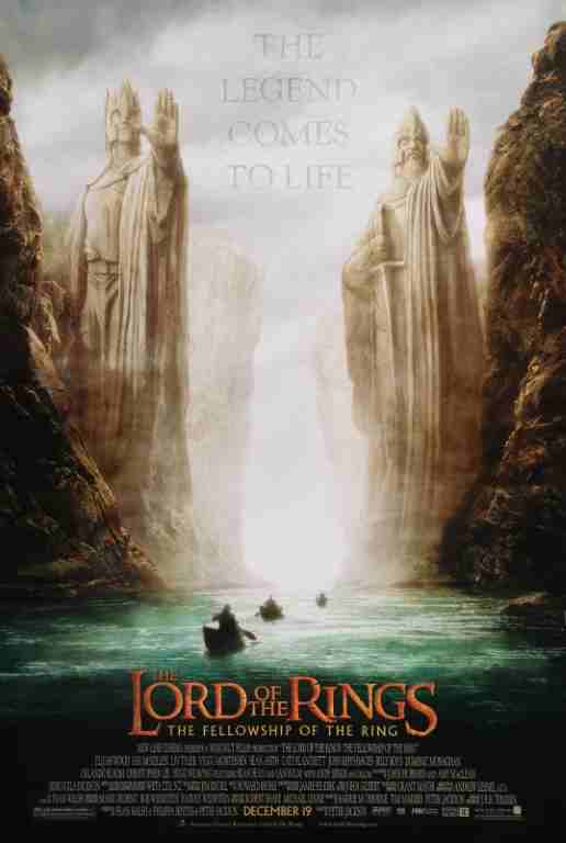 LORD OF THE RINGS: FELLOWSHIP OF THE RING, 2001, mini sheet