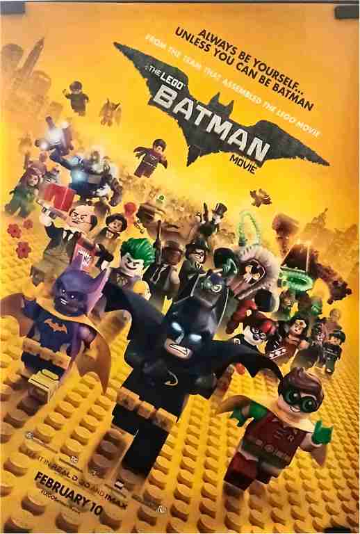 LEGO BATMAN MOVIE, 2017, one sheet adv., Warner Bros. animation