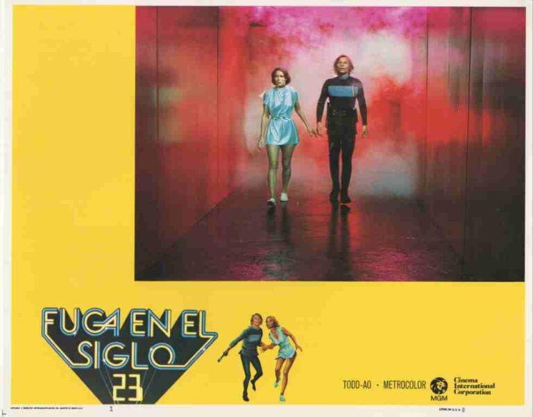 LOGANS RUN, 1976, lobby card set, Michael York, Farrah Fawcett