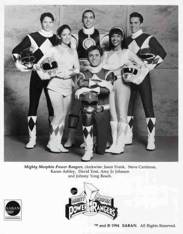 MIGHTY MORPHIN POWER RANGERS, 8×10 promo stills, David Yost, Jason Frank, Walter Jones