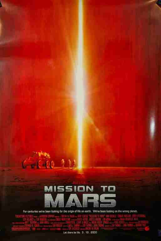 MISSION TO MARS, 2000, mini sheet, Gary Sinise, Tim Robbins, Don Cheadle