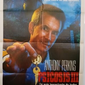 PSYCHO III, 1986, Venezuelan one sheet, Anthony Perkins, Jeff Fahey