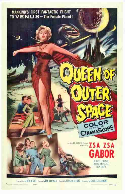 QUEEN OF OUTER SPACE, 1958, REPRINT, Zsa Zsa Gabor