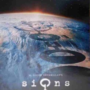 SIGNS, 2002, mini sheet, Mel Gibson, Joaquin Phoenix, Rory Culkin