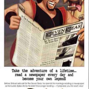 SINBAD LEGEND OF THE SEVEN SEAS, 2003, mini sheet, Brad Pitt, animated pirates