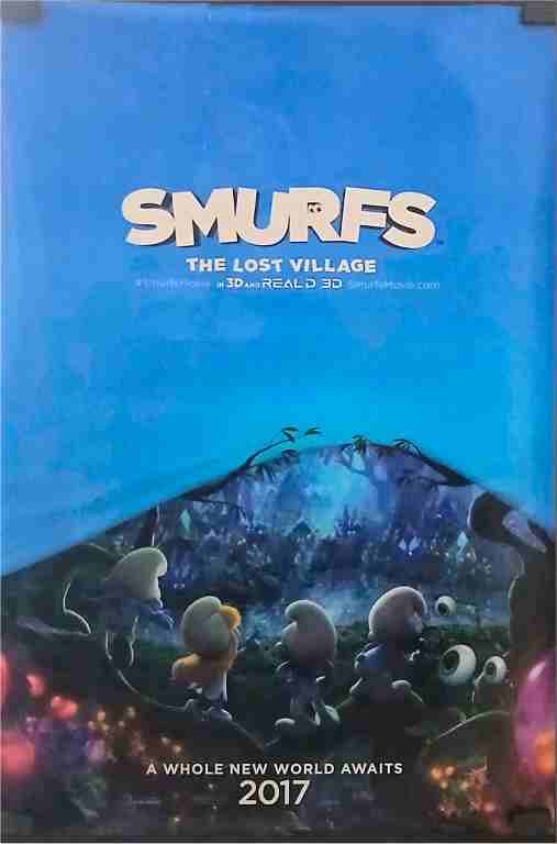 SMURFS THE LOST VILLAGE, 2017, one sheet adv., Sony Pictures animation