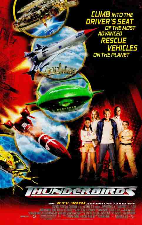 THUNDERBIRDS, 2004, mini sheet, Bill Paxton, Ben Kingsley