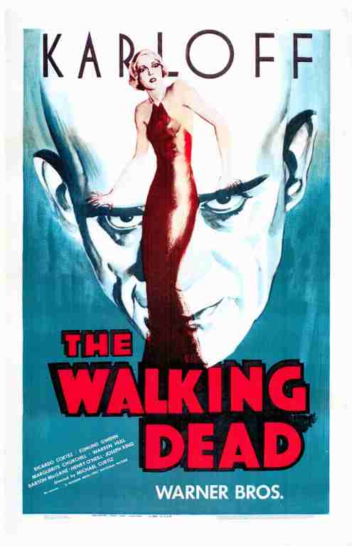 WALKING DEAD, 1936, REPRINT, Boris Karloff