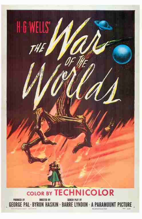WAR OF THE WORLDS, 1953, REPRINT, Gene Barry, Ann Robinson