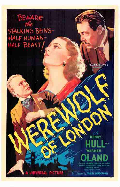 WEREWOLF OF LONDON, 1935, REPRINT, Warner Oland, Henry Hull