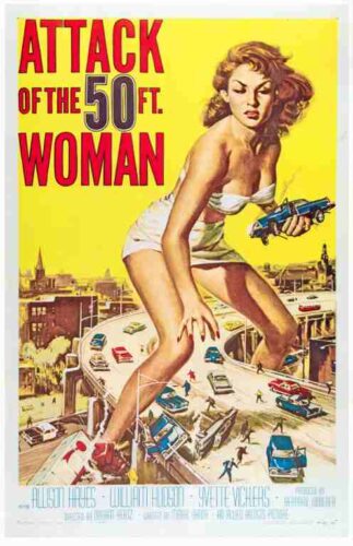 ATTACK OF THE 50 FT WOMAN, 1958, REPRINT, Allison Hayes