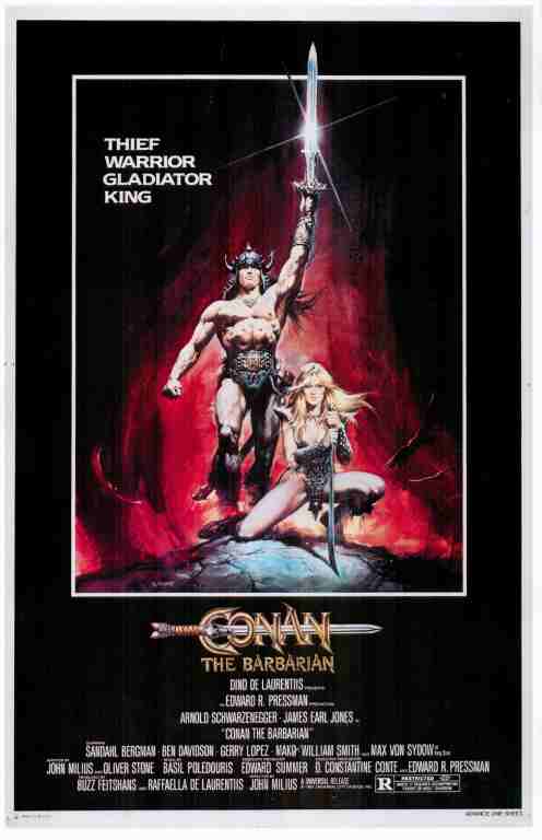 CONAN THE BARBARIAN, 1982, REPRINT, Arnold Schwarznegger