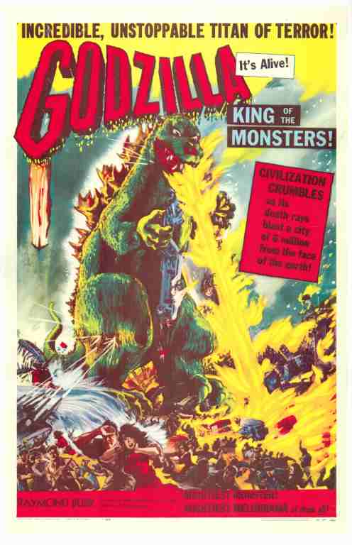 GODZILLA, 1956, REPRINT, Raymond Burr