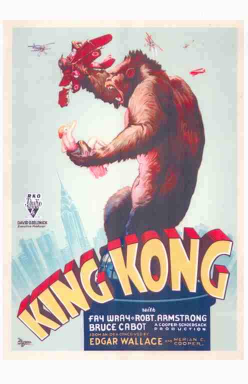 KING KONG, 1933, REPRINT, Fay Wray